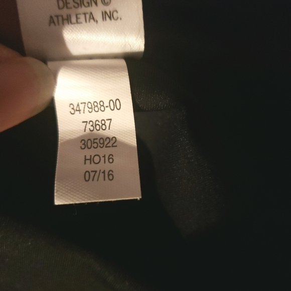 Athleta Shine Stripe Sonar Tight Yoga Workout Leggings Size S - Picture 9 of 10